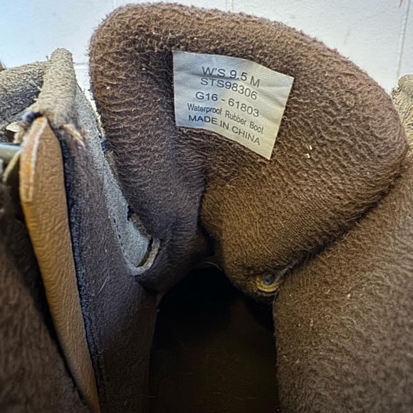 Sperry Saltwater Women’s Rain Waterproof Duck Boots Suede Tan size 9.5 Preppy - Picture 9 of 9